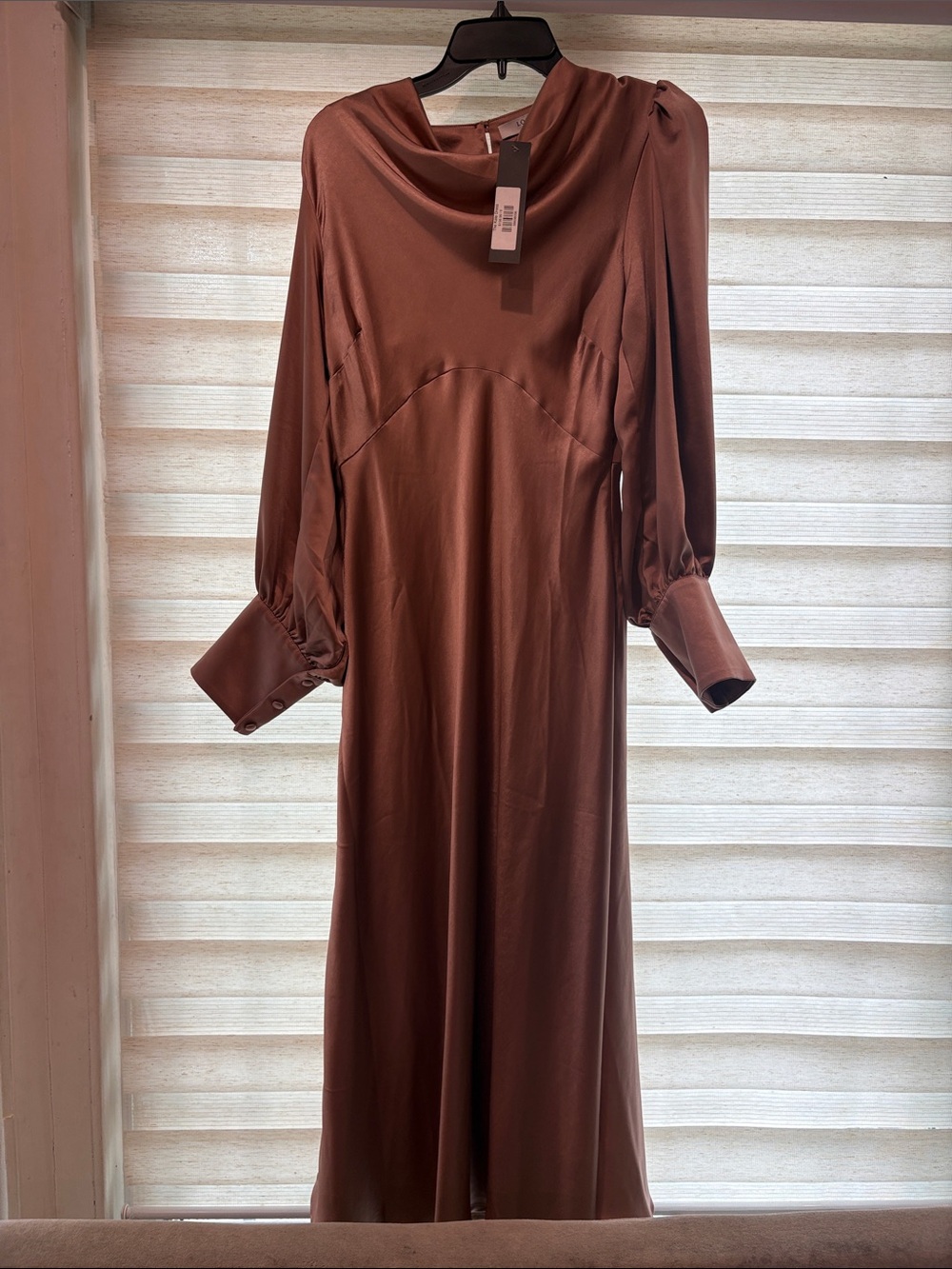 Elegant Long Sleeve Midi Dress